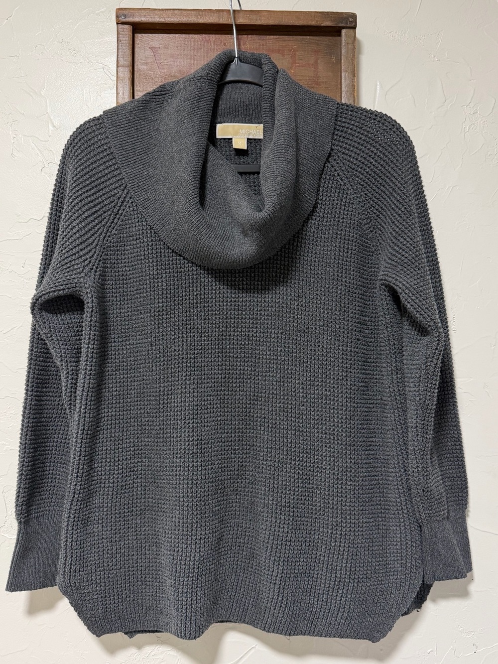 Michael Kors Dark Charcoal Cowl Neck Sweater